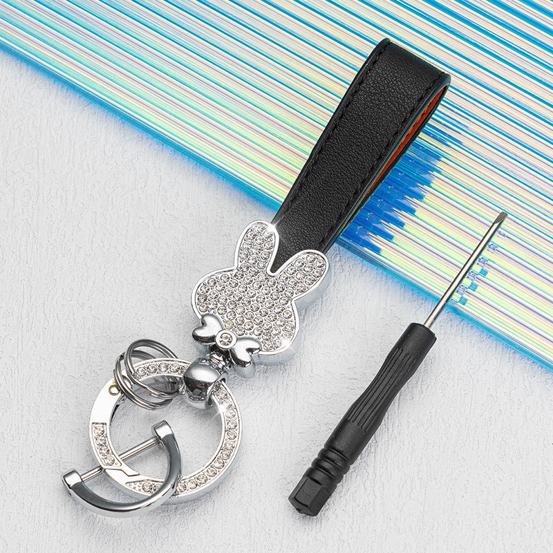 Wholesale Rabbit Simple Zinc Alloy Keychain